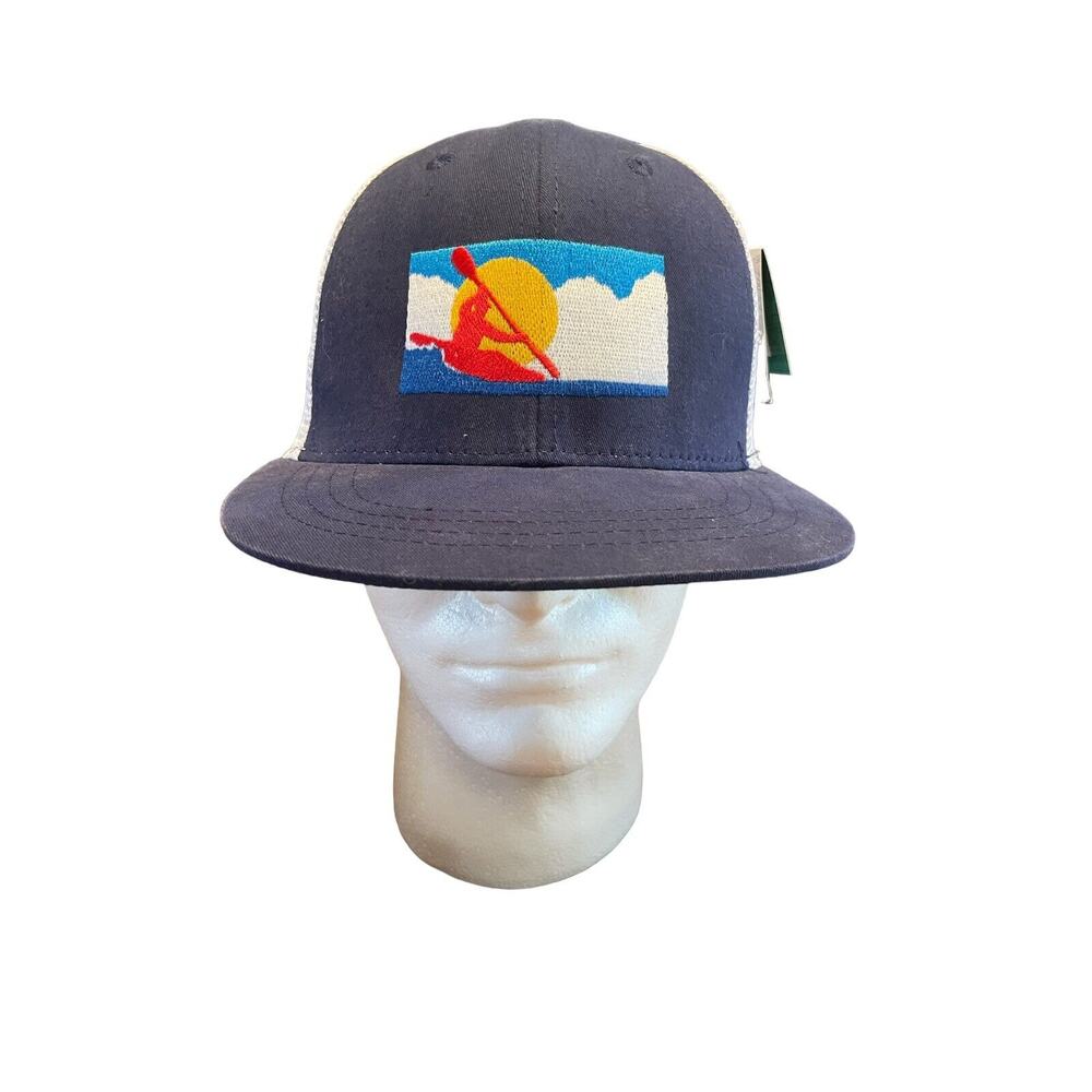 Rep Your Water Colorado Kayak Mesh Hat - Snapback Cap - Blue & White New NWT